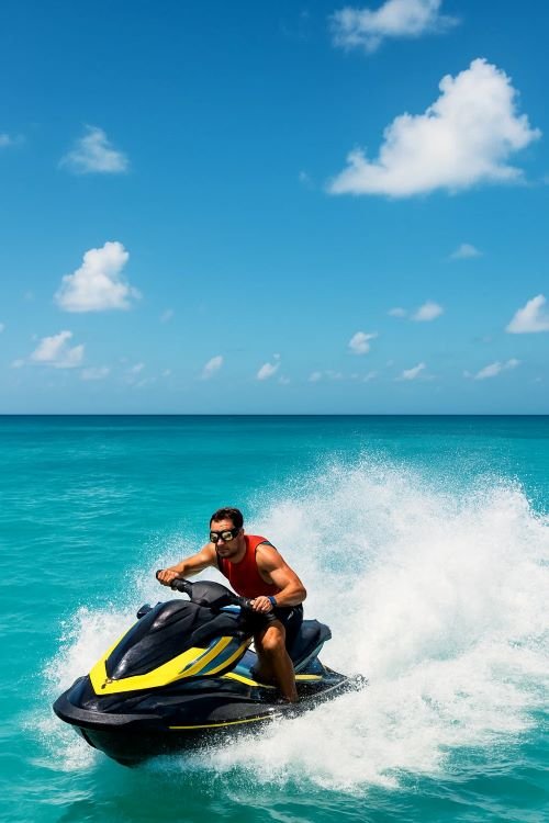 Jet skiing