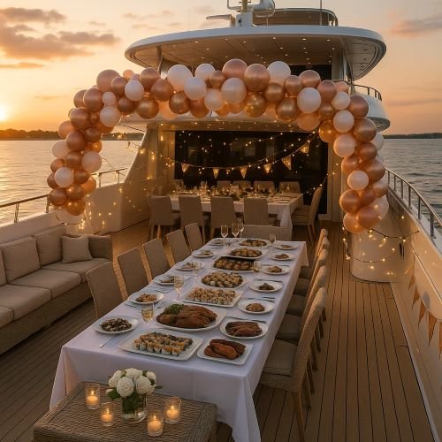 yacht birthday party